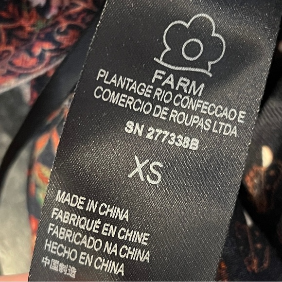 ANTHROPOLOGIE FARM RIO Women’s Black Boho Print Viscose Harem Pants Size XS - Picture 6 of 6